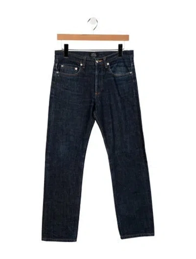 Pre-owned A.p.c. Slim Fit Jeans In Blue