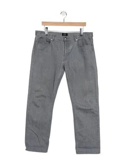 Pre-owned A.p.c. Slim Fit Jeans In Blue