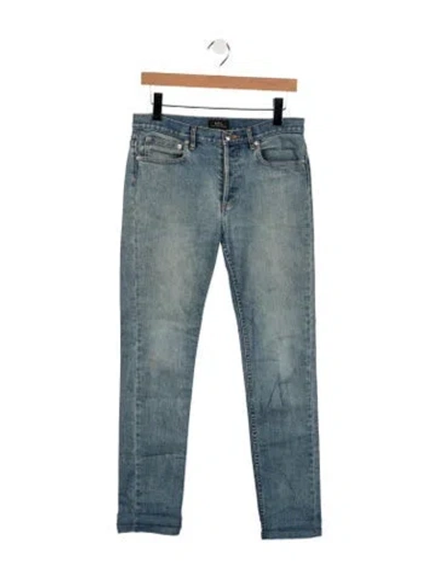 Pre-owned A.p.c. Slim Fit Jeans In Blue