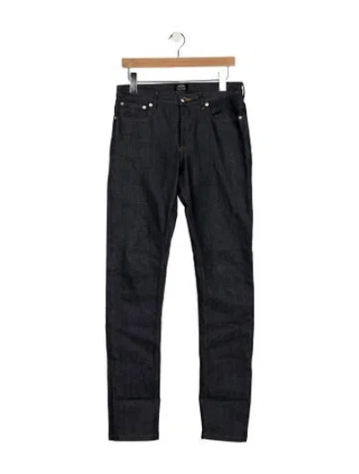 Pre-owned A.p.c. Slim Fit Jeans In Blue