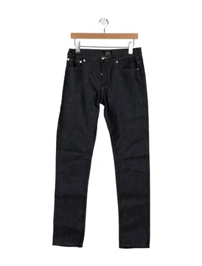 Pre-owned A.p.c. Slim Fit Jeans In Blue