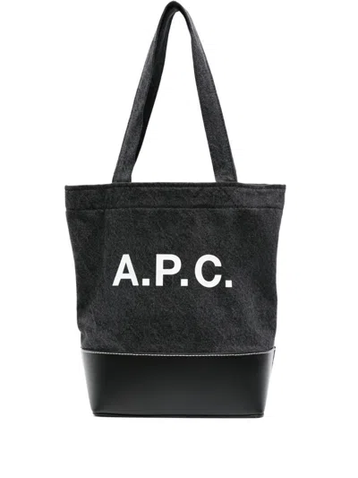 Apc Axel Small Tote Bag In Black