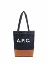 Apc Small Axel Tote Bag In Blue