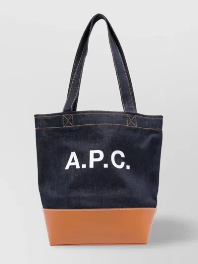 Apc Small Axel Tote Contrast Panel In Multi