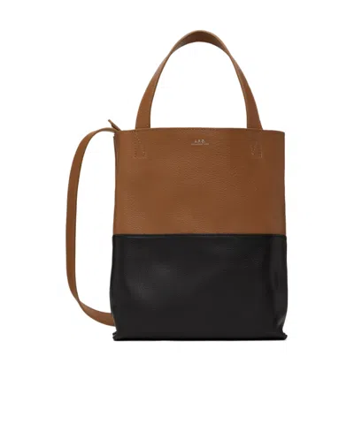 Apc Small Cabas Maiko Tote Bag In Brown