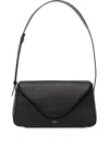 Apc Small Daria Leather Flap Shoulder Bag In Black