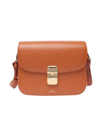Apc Small Grace Cross Body Bag In Orange