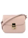 Apc A.p.c. Grace Logo Printed Small Shoulder Bag In Pink