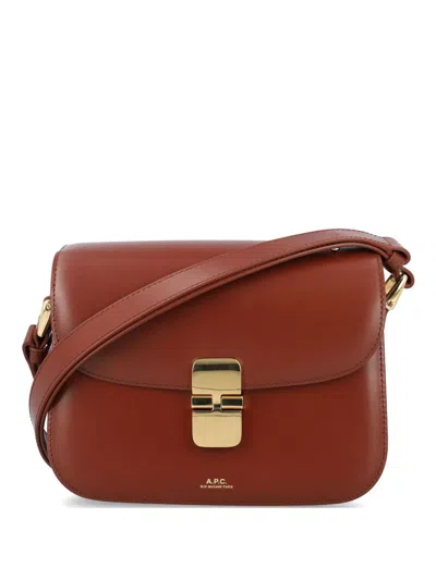 Apc Small Grace Crossbody Bag In Brown
