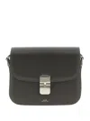 Apc Small Grace Shoulder Bag With Adjustable Strap In Gray