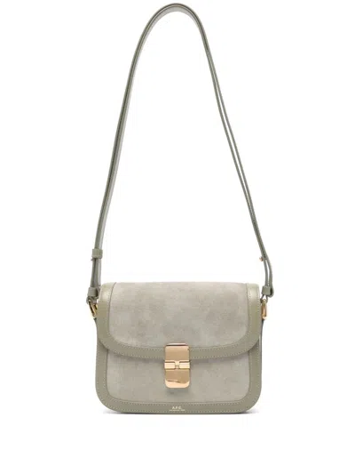 Apc Small Grace Shoulder Bag In Green