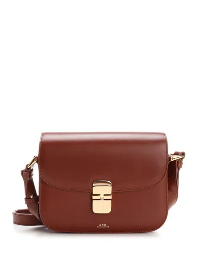 Apc Small Grace Shoulder Bag In Leather