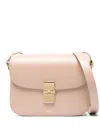 Apc Small Grace Leather Crossbody Bag In Neutrals