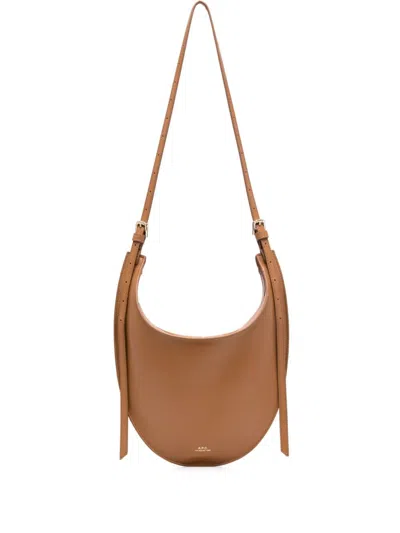 Apc Small Iris Cross Body Bag In Brown