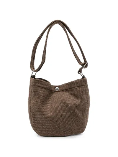 A.p.c. Small Journal Shoulder Bag In Brown