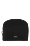 Apc Demi-lune Mini Compact Wallet In Black