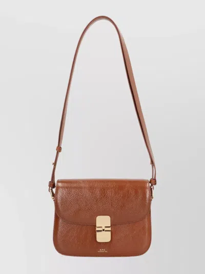 APC SMALL LEATHER SHOULDER BAG GRACE