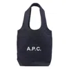 Apc A.p.c. Women Denim Ninon Shopping Bag In Blue