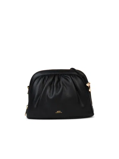 Apc A.p.c. Woman A.p.c. Small 'ninon' Black Eco-leather Crossbody Bag