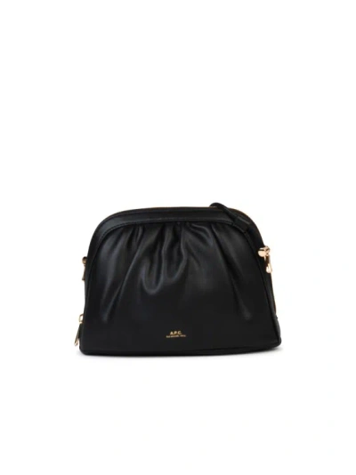 Apc Small 'ninon' Black Eco-leather Crossbody Bag