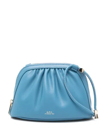 Apc Small Ninon Cross Body Bag In Blue