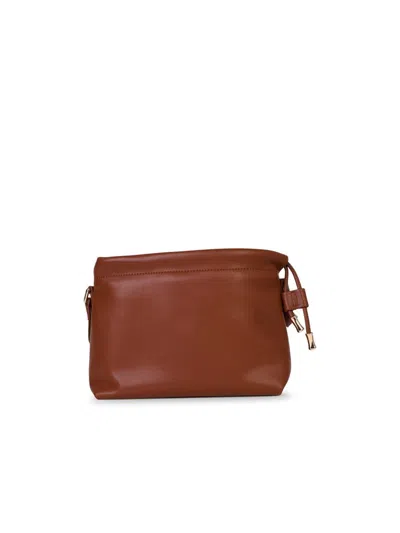 Apc A.p.c. Woman A.p.c. Small 'ninon' Crossbody Bag In Hazelnut Eco-leather In Red