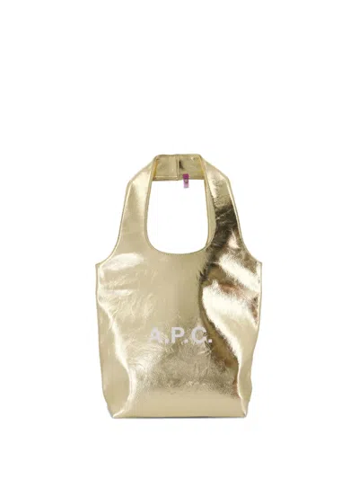 APC SMALL NINON METALLIC TOTE BAG