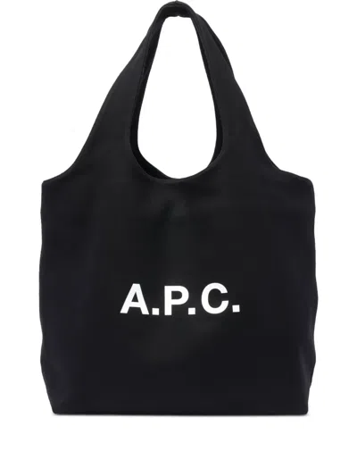 Apc Small Ninon Tote Bag In Black