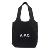 Apc A.p.c. Small Ninon Denim Tote Bags In Black