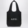 Apc A.p.c. Ninon Canvas Small Tote Bag In Black
