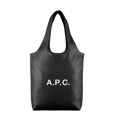 A.p.c. Small Ninon Tote Bag In Black