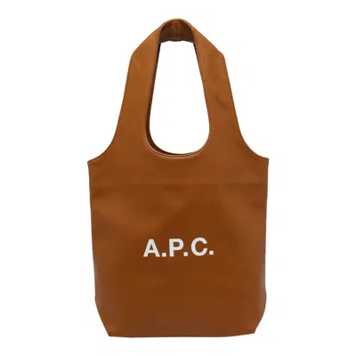 Apc Small Ninon Tote Bag In Brown