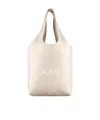 Apc Ninon Small Tote Bag One Size Pale Goldtone In Nude