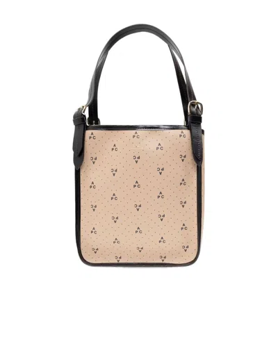 Apc Small Poppy Tote Bag In Nude