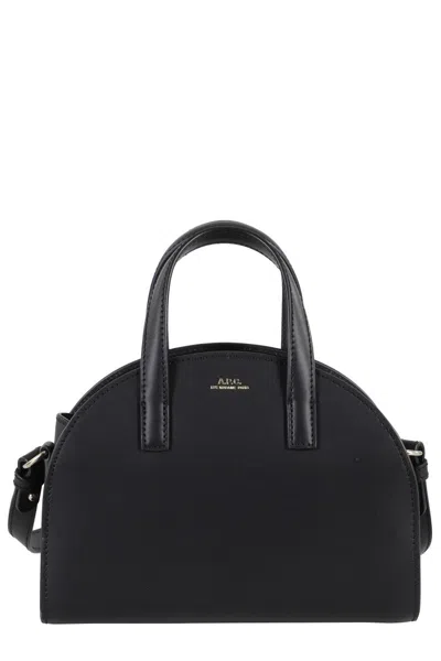 Apc A.p.c. Curved Silhouette Tote Bag In Black