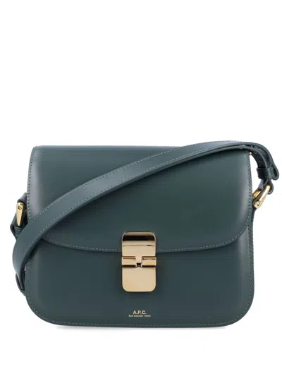 Apc Small Sac Grace Crossbody Bag In Green