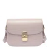 Apc A.p.c. Grace Foldover Shoulder Bag In Grey
