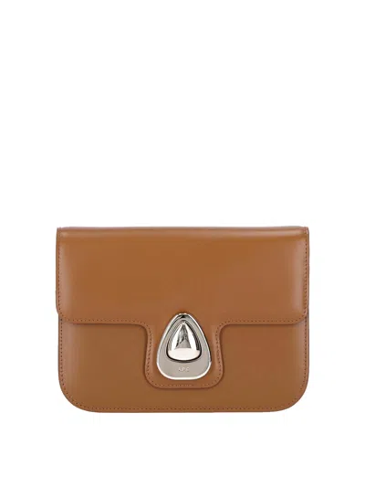 Apc Small Shoulder Bag In Brown