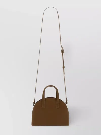 Apc Small Tote Bag Half-moon In Brown