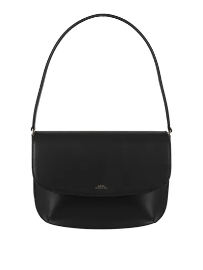 Apc Smooth Leather Bag In Negro