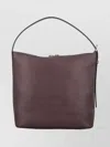 Apc Smooth Leather Shoulder Bag With Adjustable Strap In Burgundy