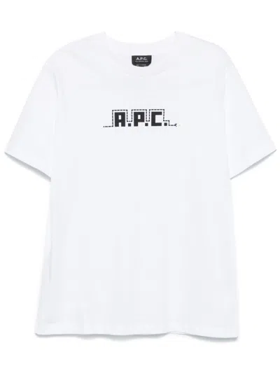 Apc Snake-print T-shirt In White