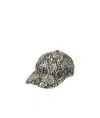 A.p.c. Snake-print Canvas Cap In Multi