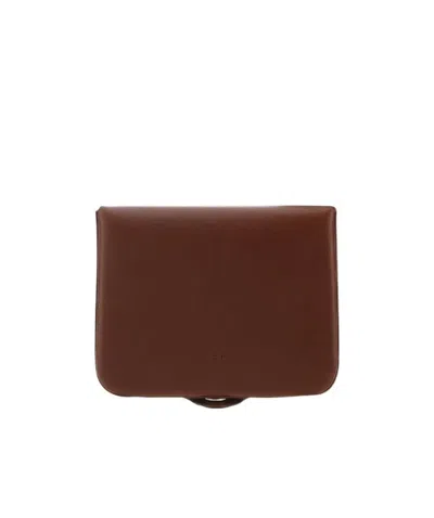 Apc Snap-fastening Leather Wallet In Red