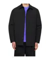 Apc Snap-open Casual Jacket In Black