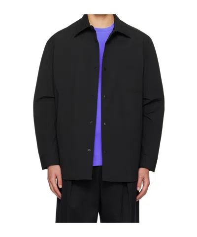 Apc Snap-open Casual Jacket In Black