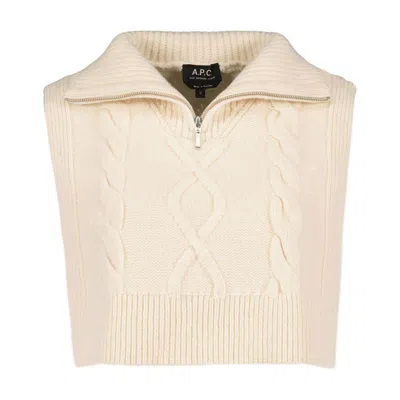 Apc A.p.c. Snood Lola Scarf In Neutral