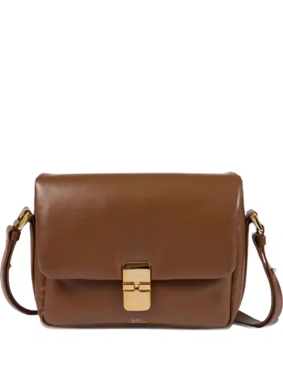 Apc Soft Grace Cross Body Bag In Brown