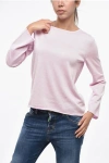Apc Solid Color Crew-neck Sweater In Pink