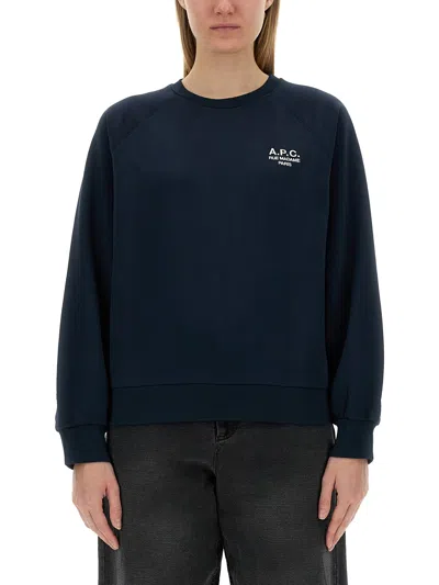 Apc "sonia" Sweatshirt In Blue